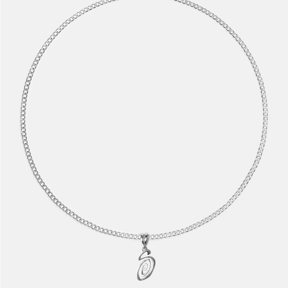 Stussy Swirly S Sterling Silver Chain
